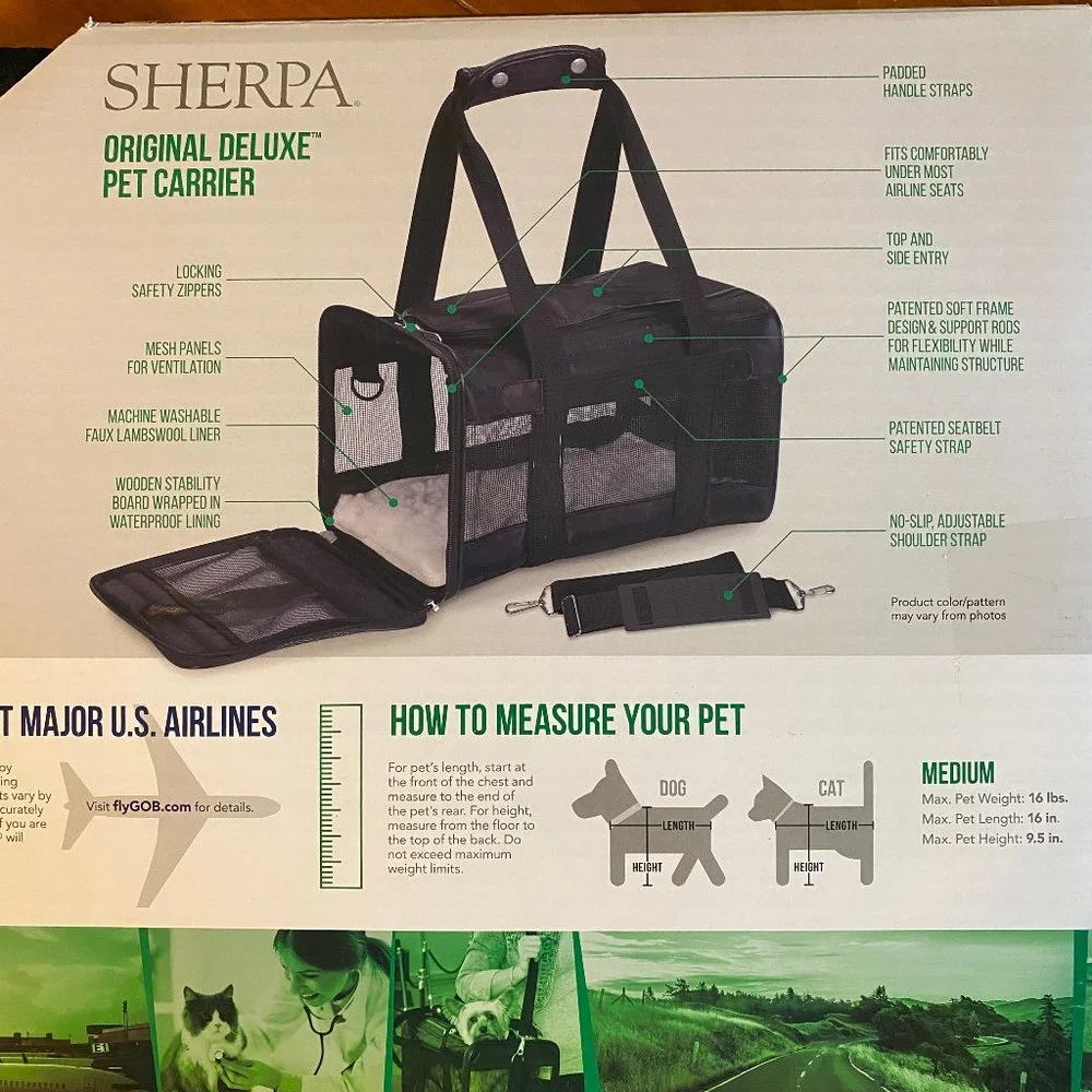 Sherpa Original Deluxe Pet Carrier - Medium